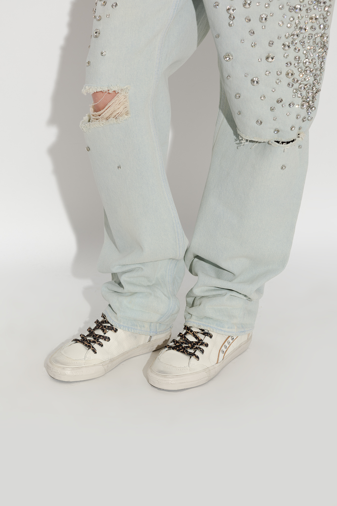 Golden goose white splatter best sale